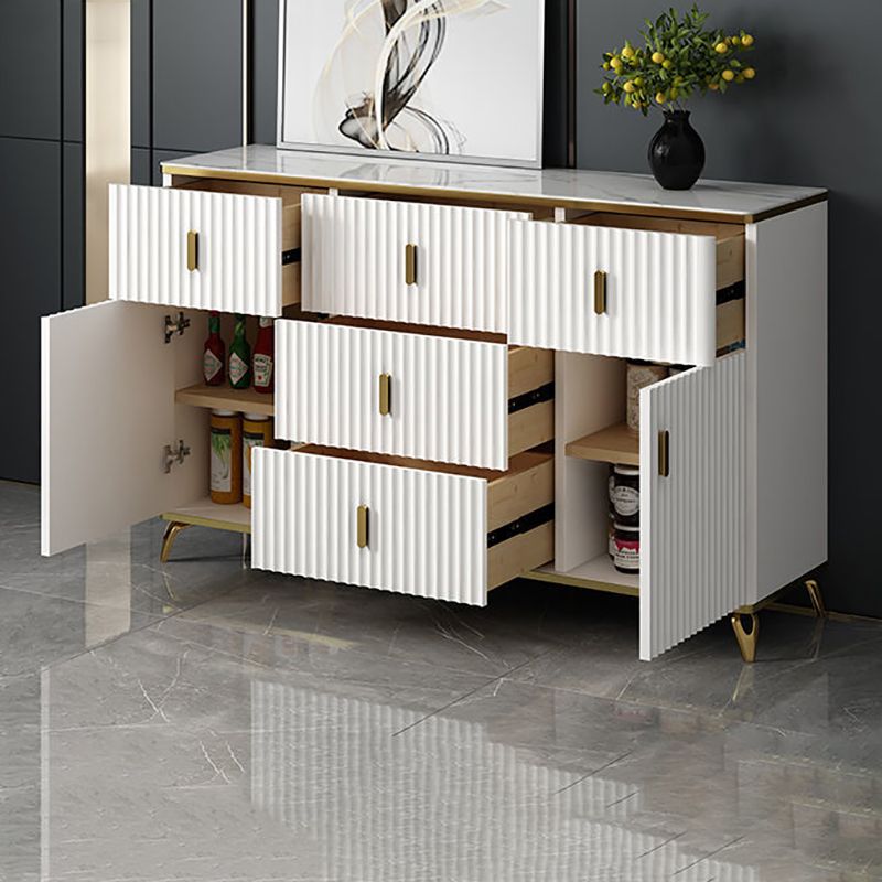Classic Glam Matte Finish Combo Dresser Horizontal Bedroom Storage Chest