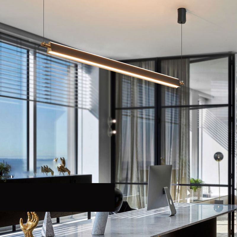 Estilo moderno Shape Shape Island Light Metal 2 Lights Island Light for Office