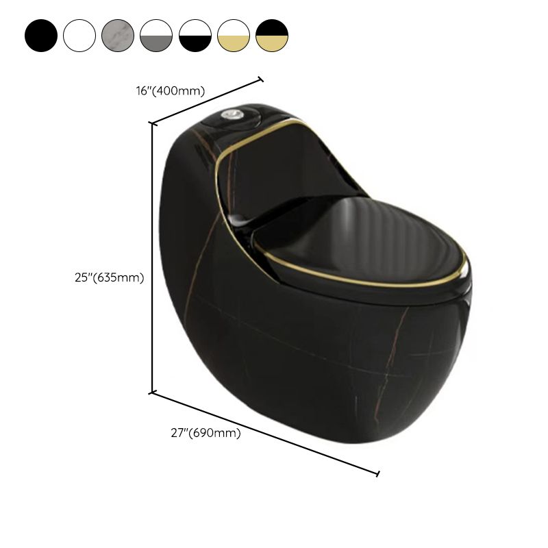 Siphon Jet Toilet Bowl Floor Mounted All-In-One Urine Toilet