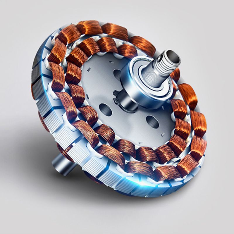 Modern Metal Ceiling Fan Lamp LED Flush Mount Ceiling Light with Clear Fan Blade