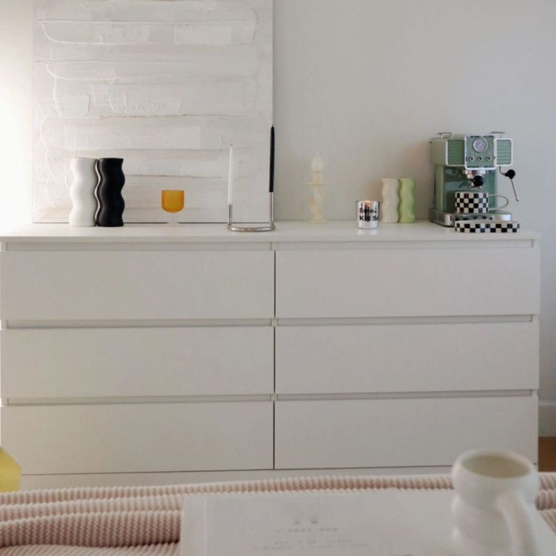 Contemporary Storage Chest Manufactured Wood Dresser , 15.6 Inch W