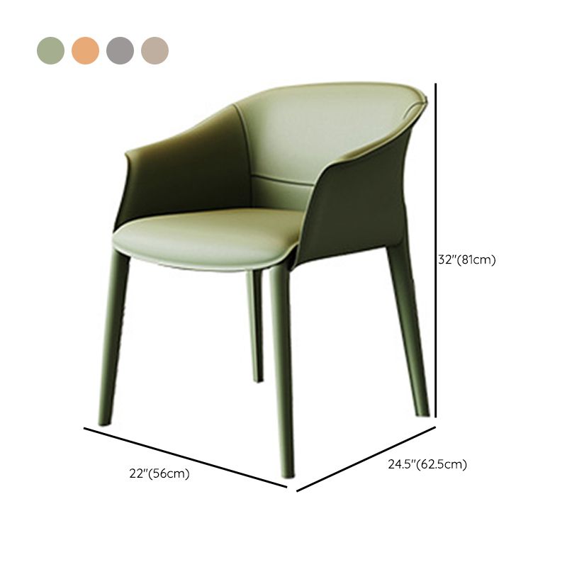 Arms Included Barrel Chair Barrel Sloped Arm Accent Chair with Legs