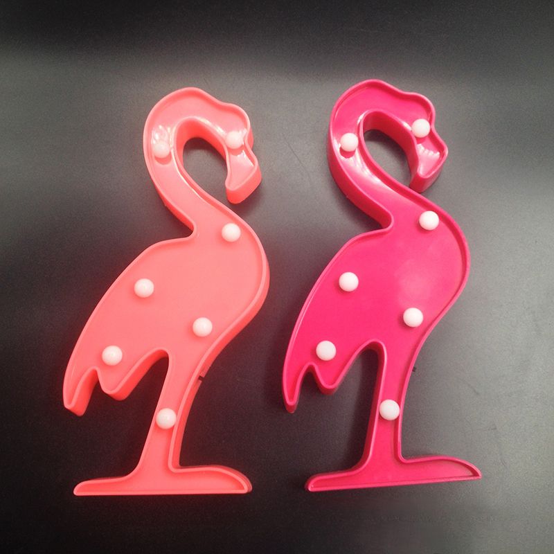 Lampada notturna Flamingo Stile moderno in stile Plastic Rosa batteria a LED LED Night Lighting