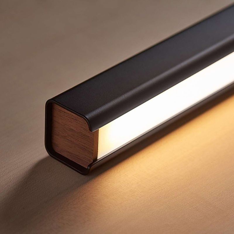 Nordic Pendant Light Modern Simple LED Long Strip Long Chandelier Lampe pour salle à manger