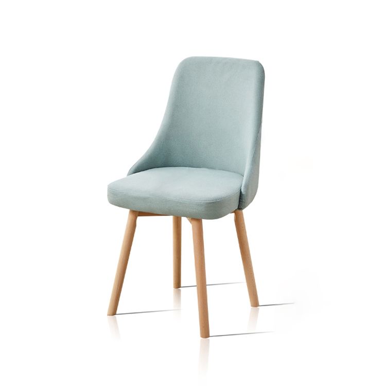 Home Scandinavian Side Chair Swivel Parsons Back Wood Dining Room Chair Set