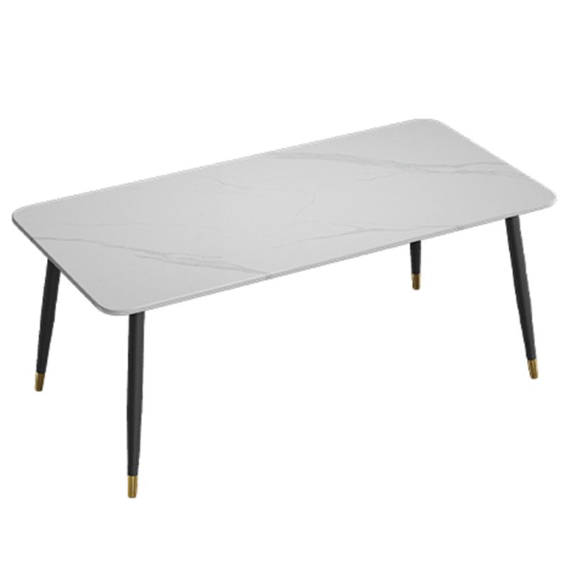 Glossy White Dining Table Set 1/5/7 Pieces Glam Dinette Set for Kitchen