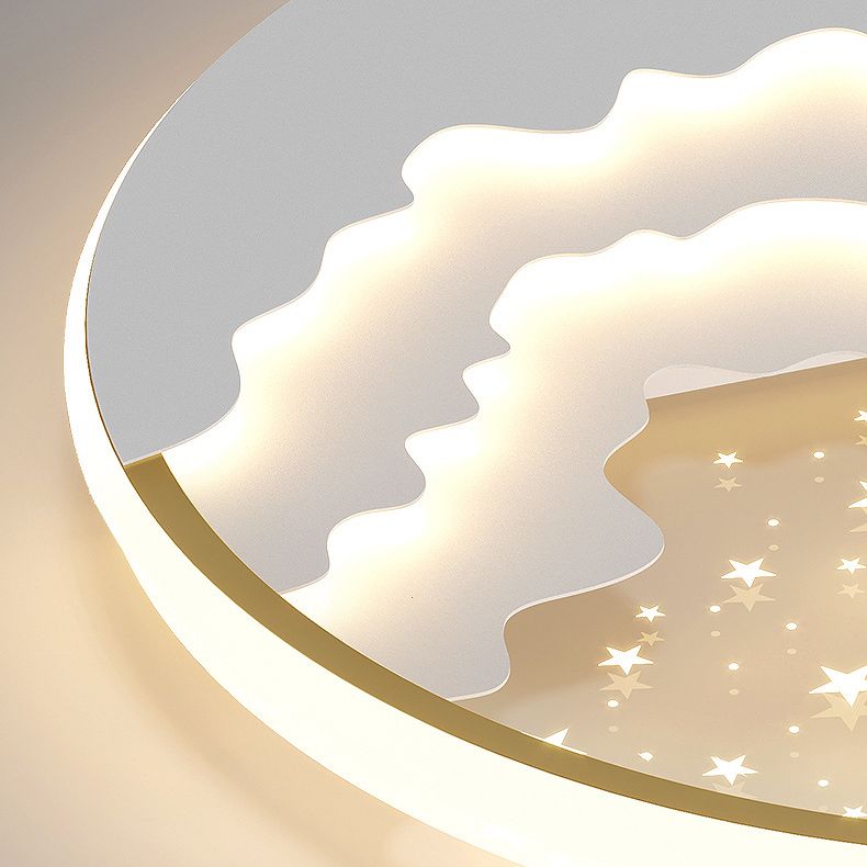 Lumière simple menée ronde en métal de style moderne d'appareils d'éclairage de plafond de bâti affleurant