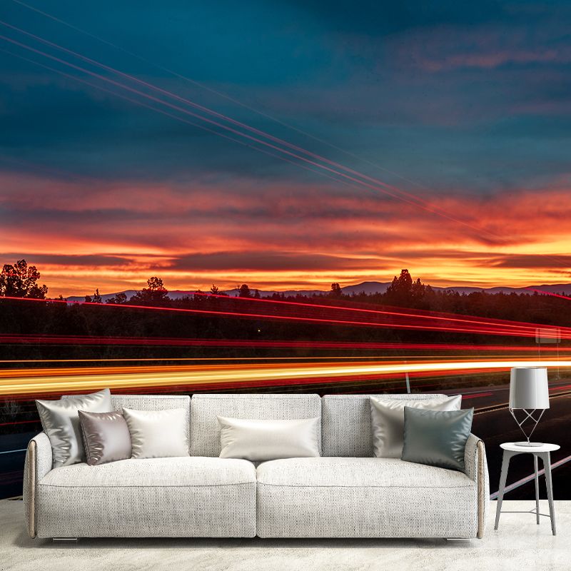 Wallpaper Modern Style Wall Mural City Traffic Sitting Room Wall Mural