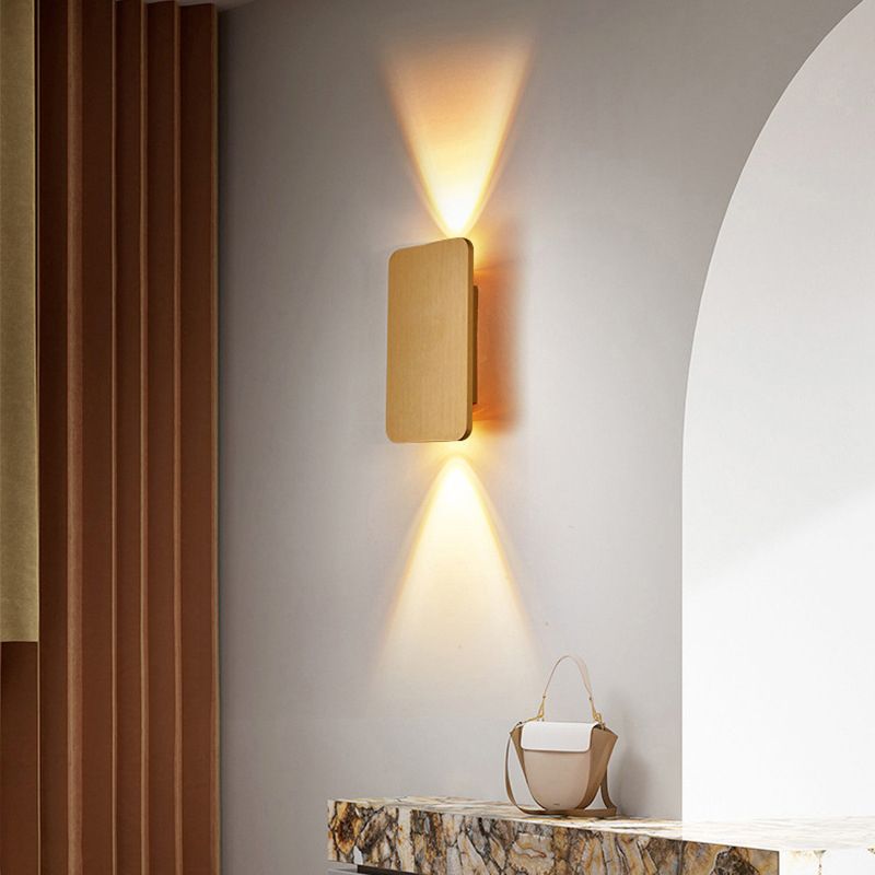 Metal Square Shape Wall Mount Lighting Modern 2-Lights Wall Mount Light Fixture