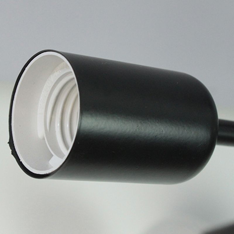 Lámpara de metal Delgada Semi-Vaciado de Luz Lámpara de techo de Loft de Luz en Negro