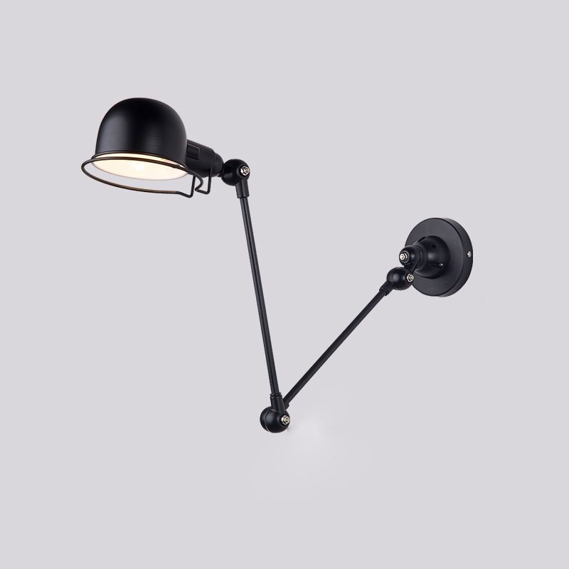 Lampe murale du bras swing dans le luminaire noir industriel noir pour le restaurant de la cuisine