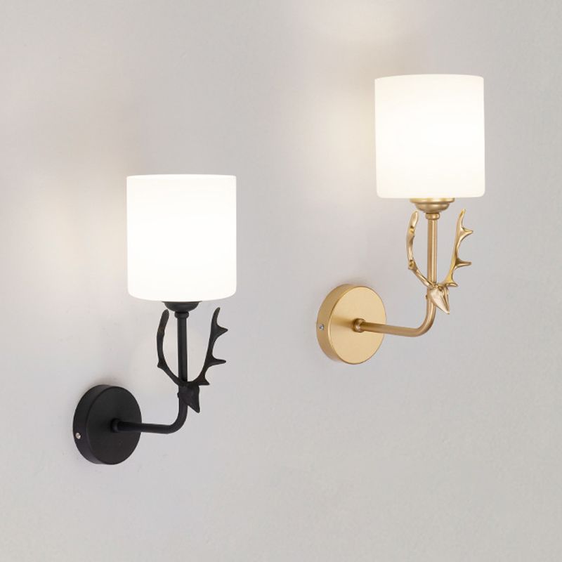 Luz de lámpara de vidrio de pared de pared de una cabeza contemporánea para la lámpara de vidrio para sala de estar para sala de estar