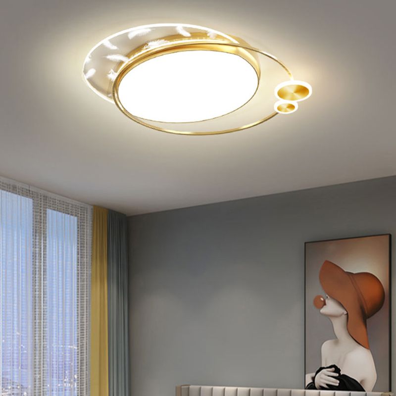 Plafonniers encastrés Simplicity avec plafonnier LED à motif de plumes