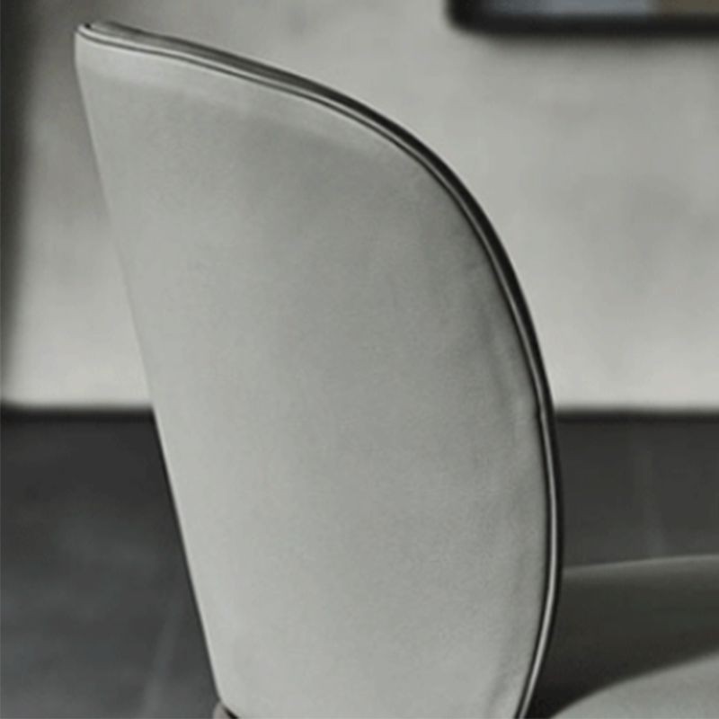 Modern Dining Chairs Armless Dining Chairs with Metal Legs for Kitchen