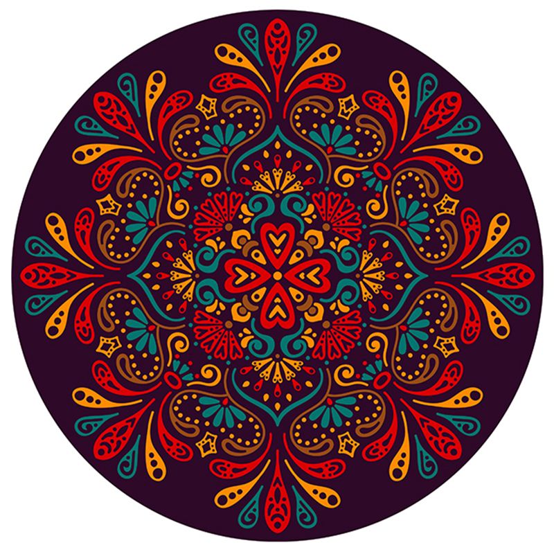 Tapis à imprimé floral mélangé en couleur polyester tapis intérieur lavable pour le salon pour le salon