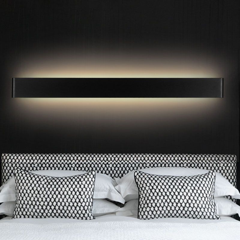 1-Light Wall Mount Light Modern Style LED Wall Sconce Light with Acrylic Shade