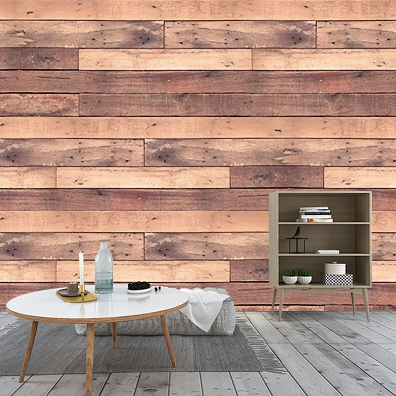 Rusty Red Brick Effect Wall Covering Stain-Resistant Wall Mural Decal for Bar Decor
