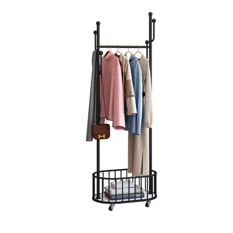 Coat Hanger Hanging Hooks Storage Shelf Free Standing Coat Rack