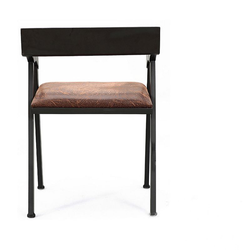 Metal Side Dining Chairs Industrial Open Back Dining Side Chair