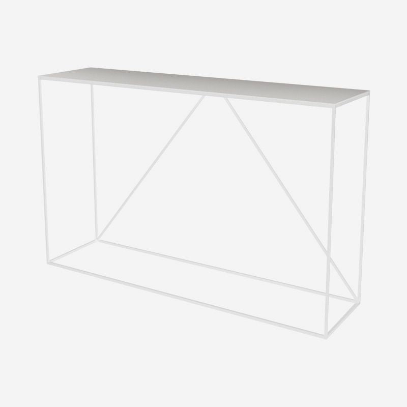 Contemporary Hall Metal Console Table Rectangle Frame Console Accent Table