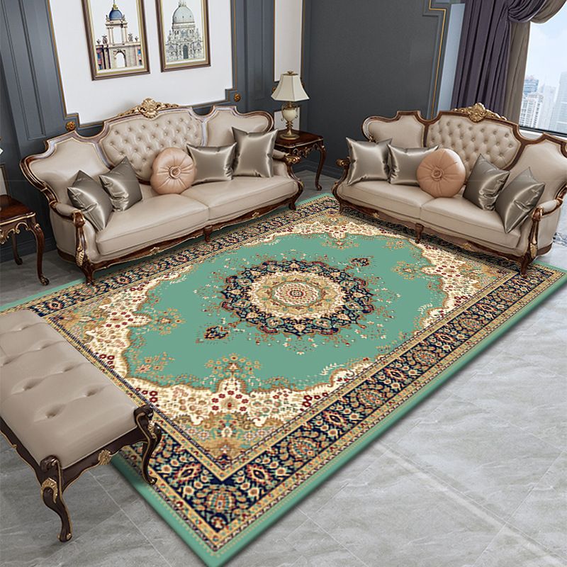Shabby Chic Living Room Rug Tribal Print Area Rug Polyester Non-Slip Backing Area Tapijt