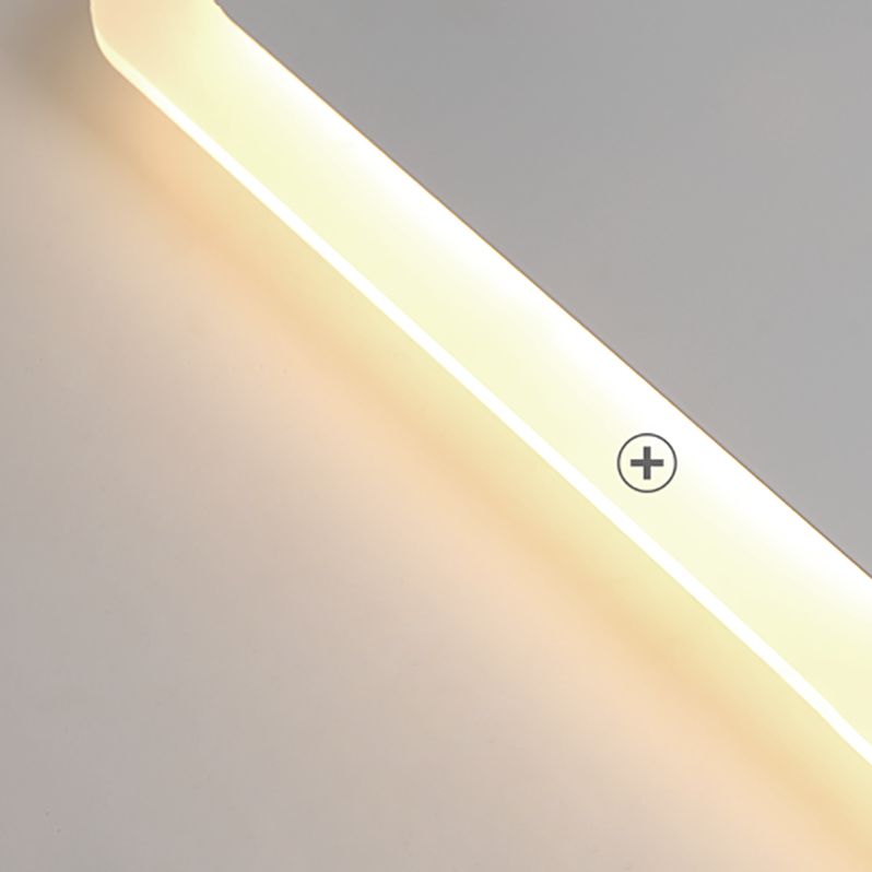 White Flush Mount Ceiling Light LED Ceiling Lamp Fixture with Spotlights for Bedroom