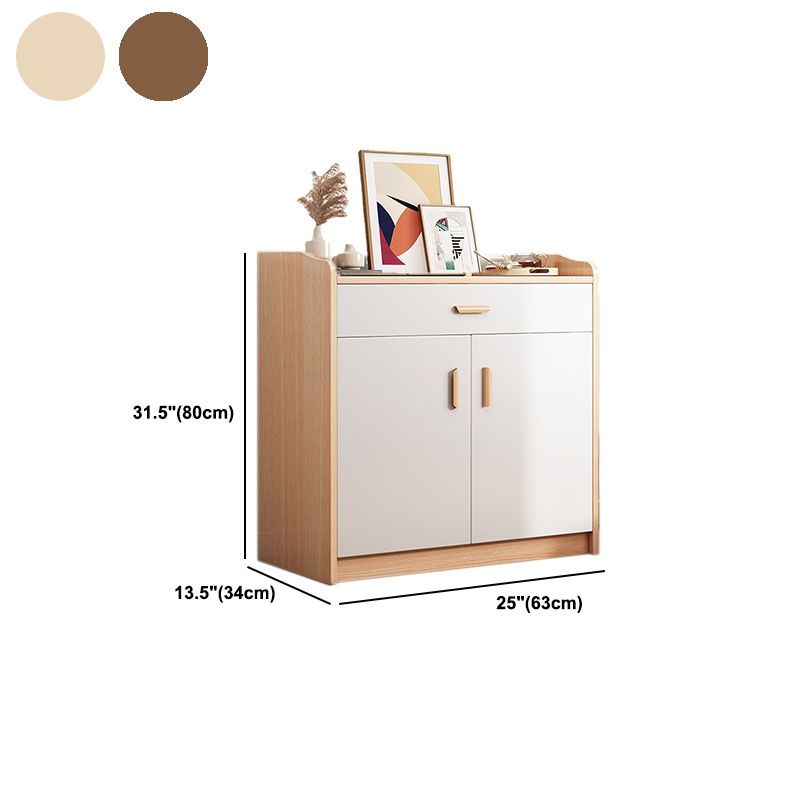 Contemporary Chest Vertical Wooden Combo Dresser with Drawer