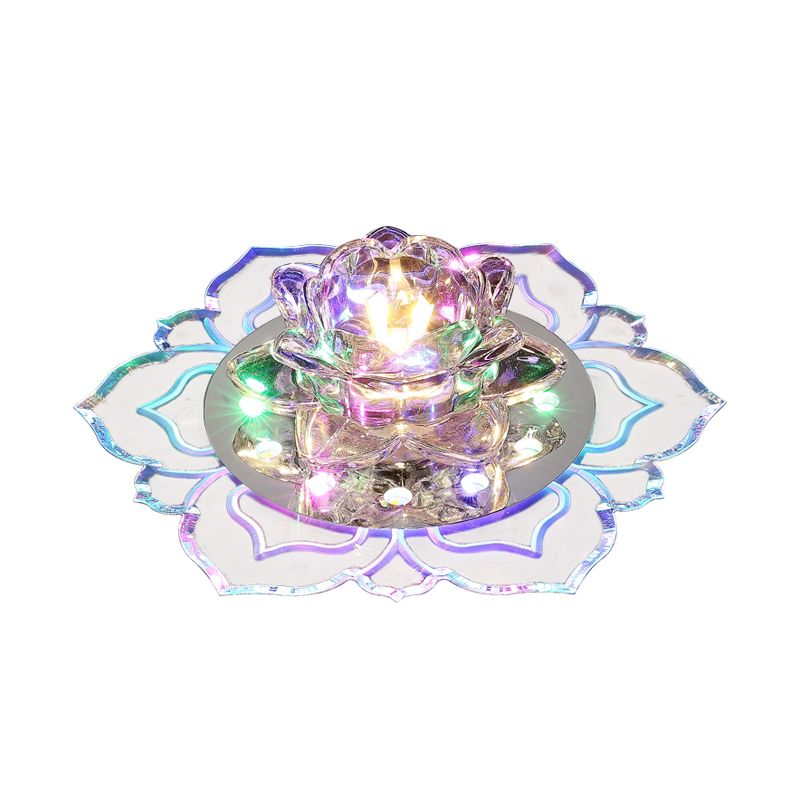 Clear Blossom LED Flush Mount Moderne Crystal Flushmount Plafond Licht voor Hal