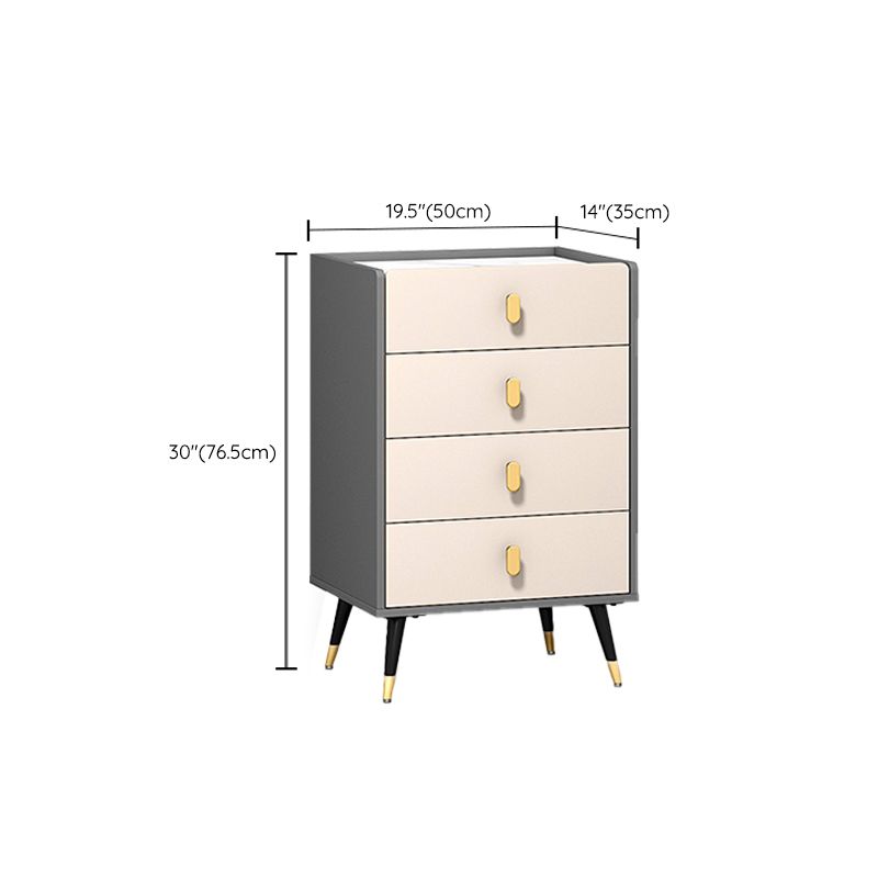 13.65-inch Width Dresser Glam Storage Chest with 4/5 Drawers