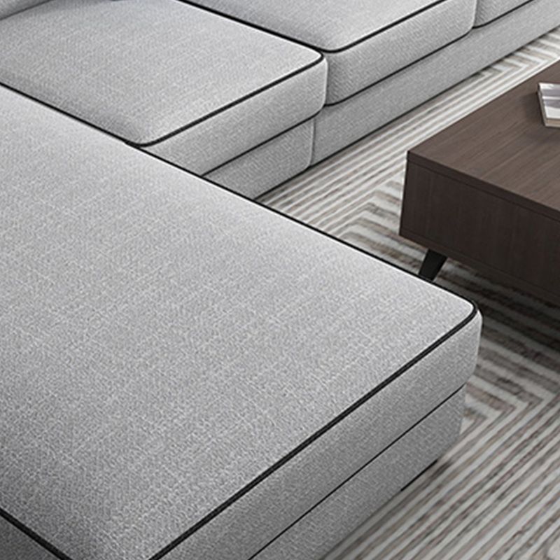 Storage Faux Leather Sectionals with Pillow Top Arm for 4 People