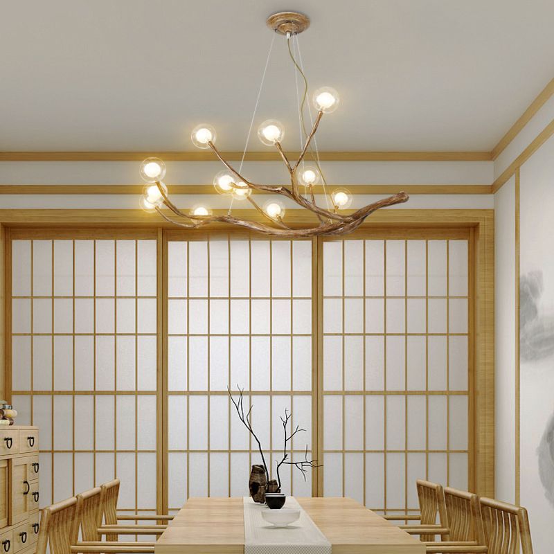 Branch Chandelier Light Fixture Modern Designer Glass Pendant Lighting for Restaurant