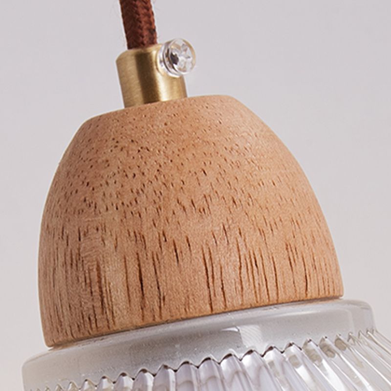 Modern Wooden Wall Mount Light 1-Light Wall Light for Living Room