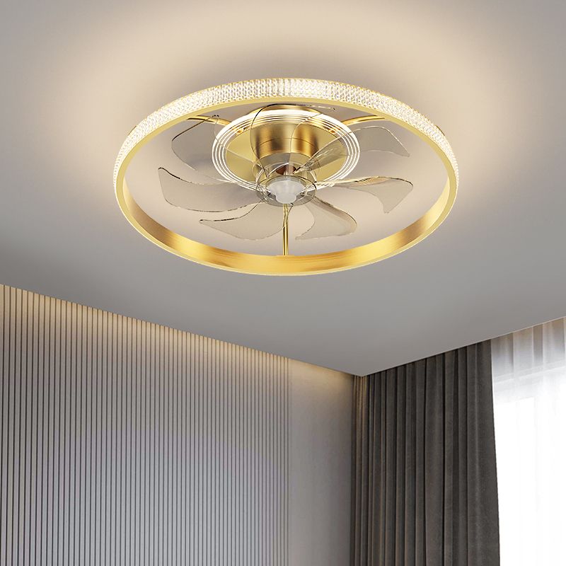 Iluminación de ventilador de techo de estilo moderno iluminación de ventilador de techo de metal para dormitorio