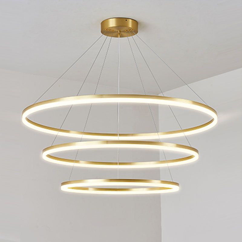 Lámpara colgante de techo de lámpara colgante de múltiples capas para el salón