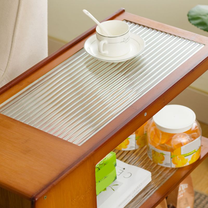 Rectangular End Table 27.6" W x 11.8" D x 23.6" H Wooden Modernistic Side Table