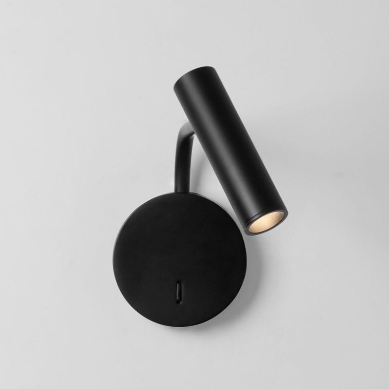 Lámpara de noche de simplicidad nórdica lámpara de diseño de diseño cilíndrico de diseño cilíndrico lámpara de aplano ajustable para dormitorio