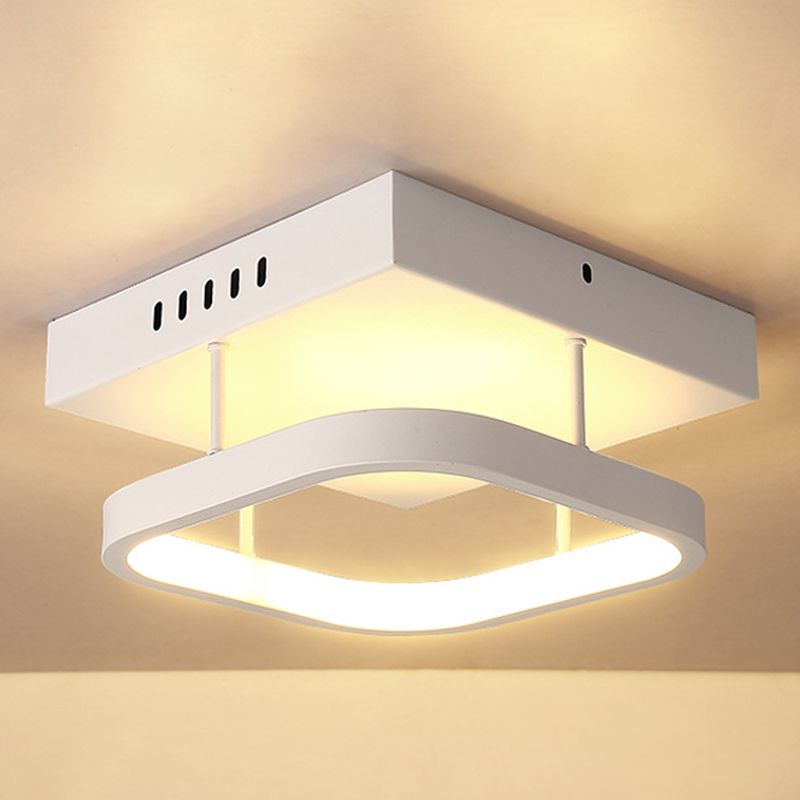 Plafonniers encastrés à deux niveaux, luminaires modernes en aluminium pour allée