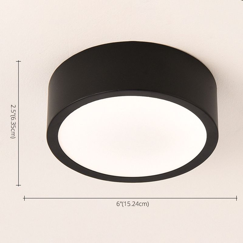 Lámpara de techo LED de simplicidad con sombra de acrílico, accesorios de iluminación LED para pasillo de estilo contemporáneo