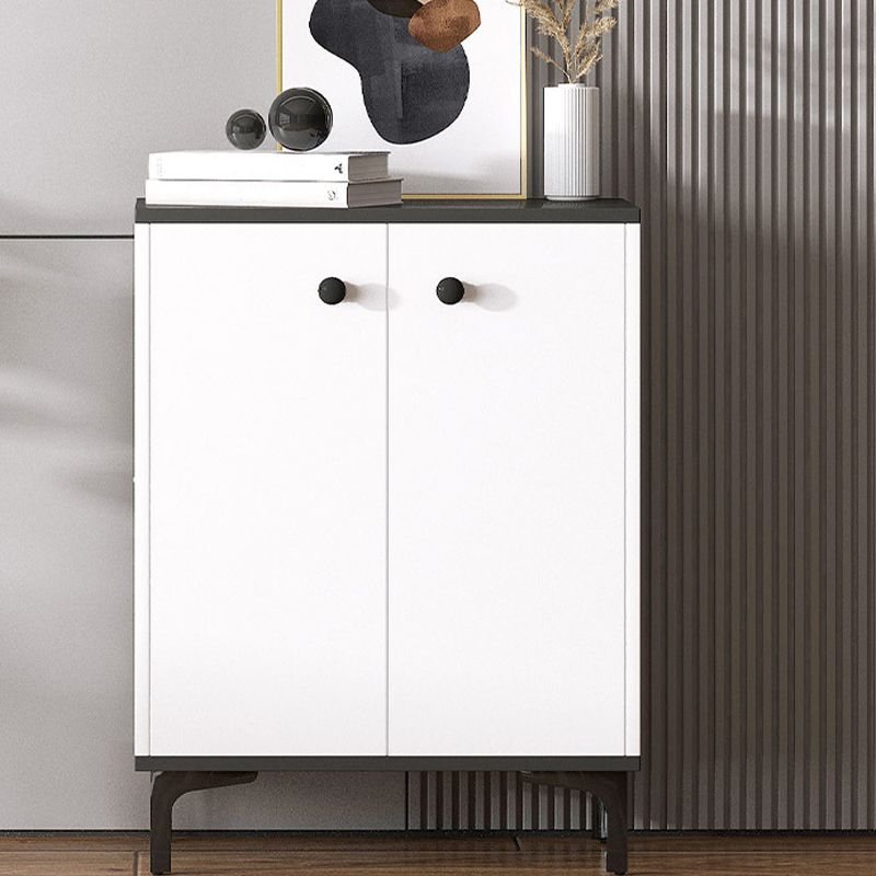 Modern White Storage Chest Dresser Wood Combo Dresser with Drawers and Doors