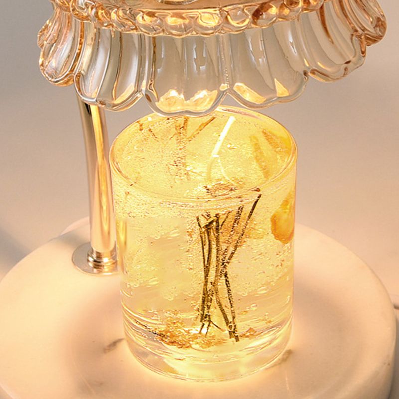 Gold Table Lamp Aromatherapy Melting Wax Desk Lamp for Bedroom (Without Aromatherapy)