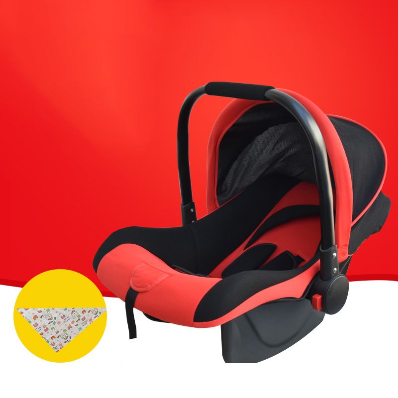 Portable Rectangle Crib Cradle Metal Moses Basket with Upholstered for Baby