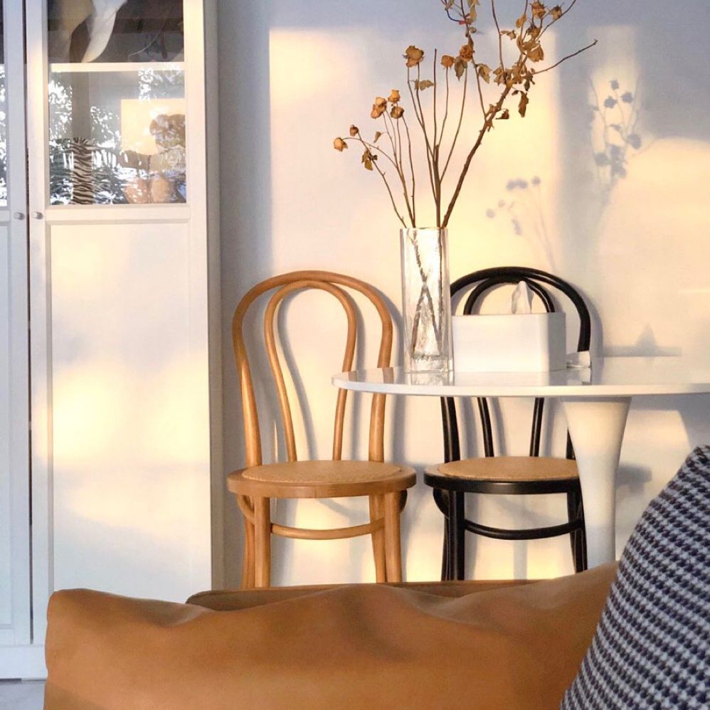Contemporary Style Beech Wood Chairs Windsor Back Side Kitchen Dining Chair