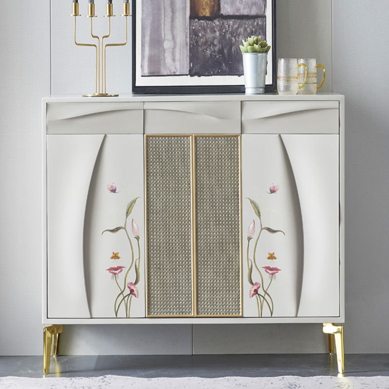 Classic Glam Horizontal Combo Dresser Wood Storage Chest Dresser for Bedroom