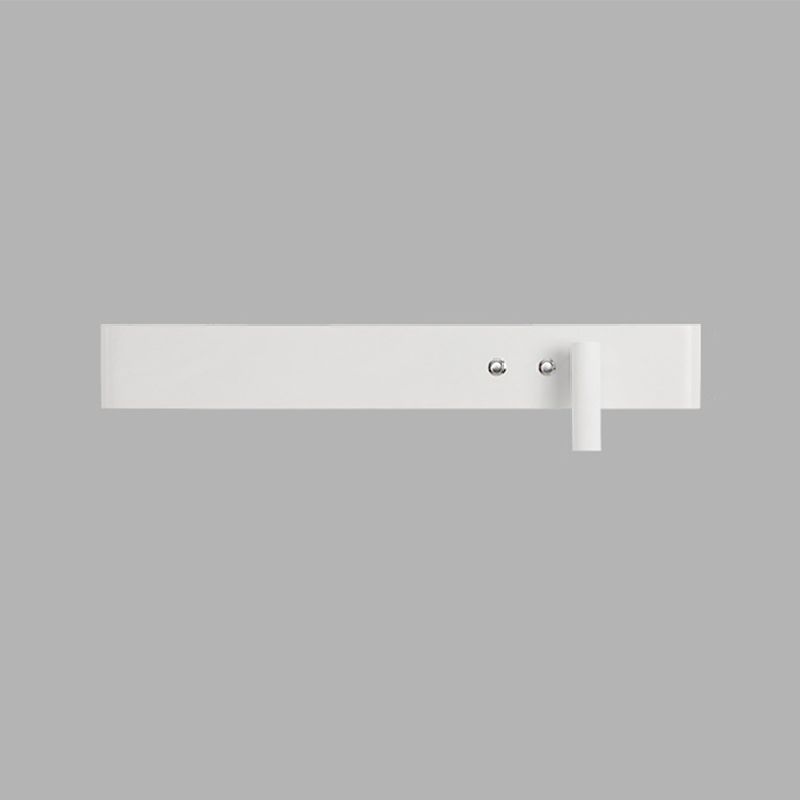 Modern Single White/Black Wall Mounted Sconce Metallic LED Wall Light