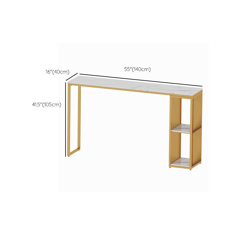 Rectangular Bar Table and Stools Glam 1/2/3 Pieces Counter Height Pub Set