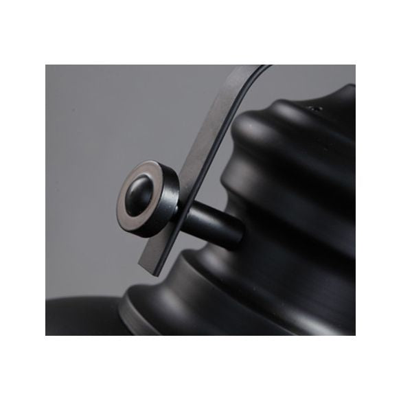 Retro Industrial Dome Shade Pendant Light Metal 1-Light Pendant Lighting With Swivel Joint in Black