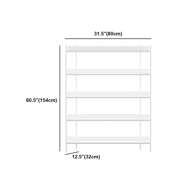 Modern Style Metal Bookshelf Open Etagere Shelf Bookcase for Home