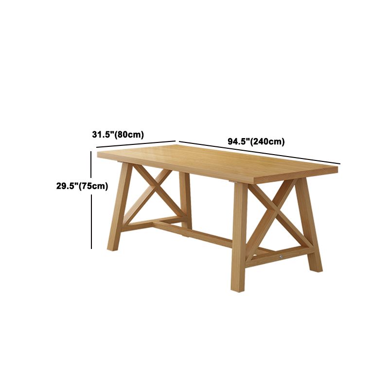 Modern 1/3/4/5 Pieces Dining Set Rectangle Pine Wood Dining Table for Dining Room