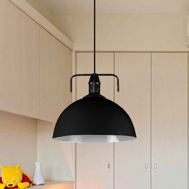 12 "/14"/16 "largo 1 luce in metallo leggero luce vintage blu/verde a sospensione del soffitto con cavo