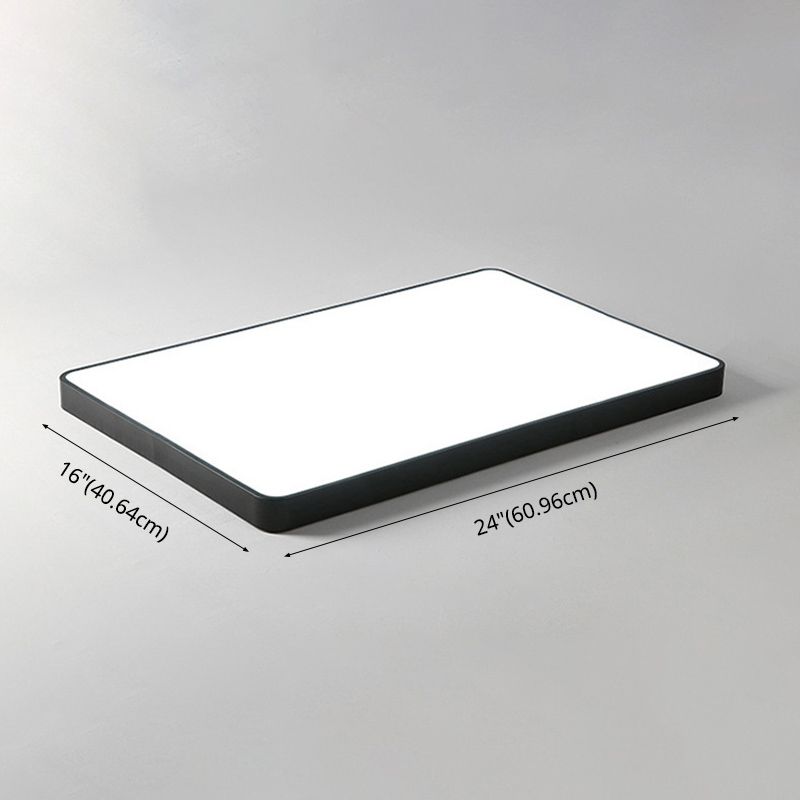 Lámpara de techo LED cuadrada de estilo moderno con montaje empotrado para sala de reuniones